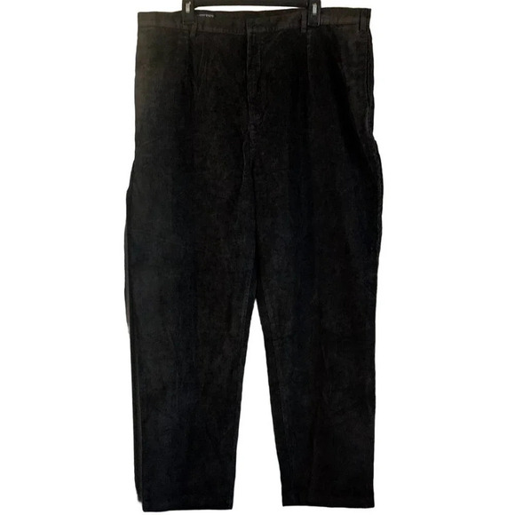 Lands’ End Womens 22W Carbo Brown Corduroy Straight leg Pants - Picture 1 of 10